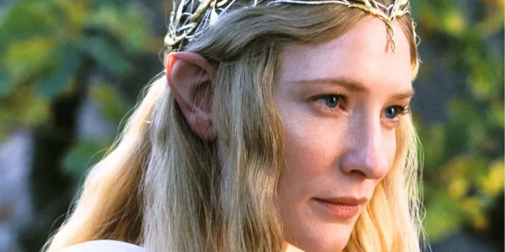 Cate Blanchett como Galadriel em O Senhor dos Anéis