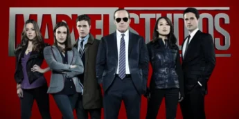 Agents of SHIELD e logo da Marvel Studios