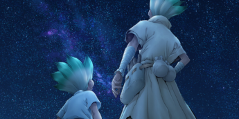 Arte promocional da temporada final de dr. STONE