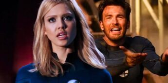 Jessica Alba e Chris Evans de Quarteto Fantástico
