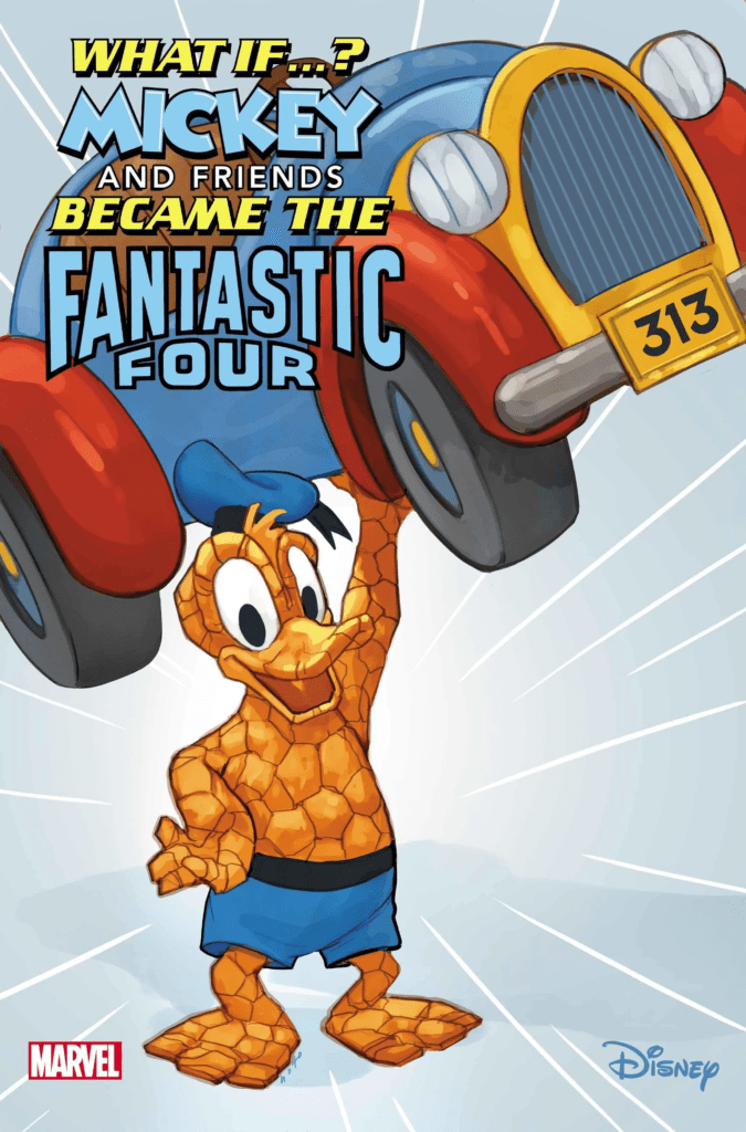 Mickey e amigos viram Quarteto Fantástico em capas da Marvel