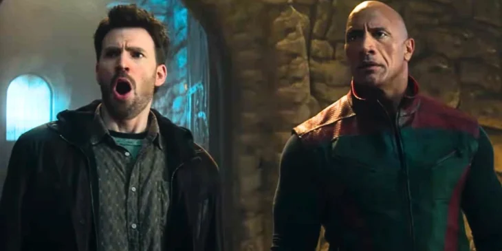 Chris Evans e Dwayne Johnson em Operação Natal