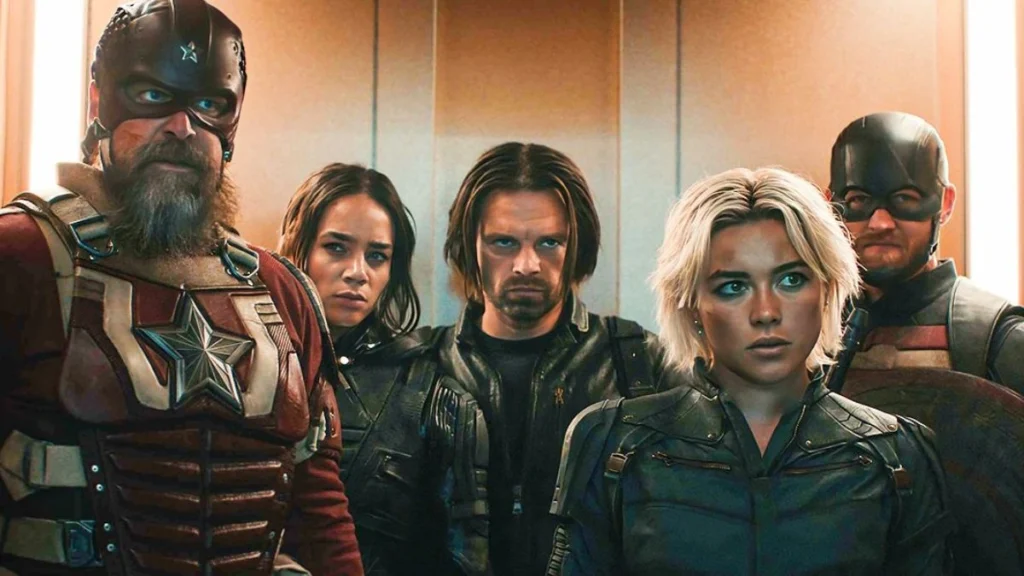 Sebastian Stan e elenco de Thunderbolts