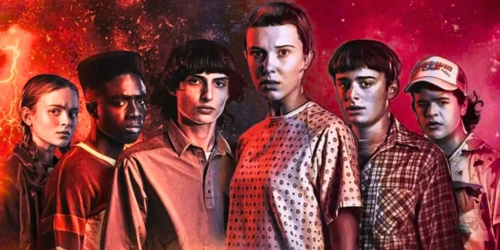 Jovens da série Stranger Things