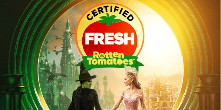 Wicked recebe certificado Fresh no Rotten Tomatoes