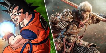 Cartaz de jogo da China contra o Japão traz Goku e protagonista de Wukong