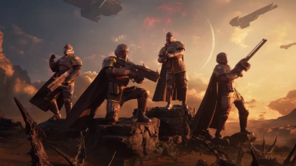 Jogadores do Helldivers