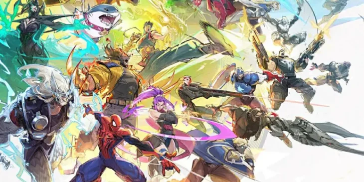 Diversos heróis da Marvel dividem espaço em arte de Marvel Rivals