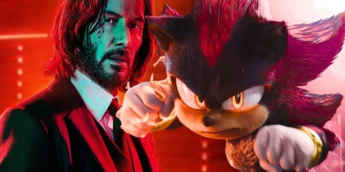 Keanu Reeves e Shadow em SONIC 3