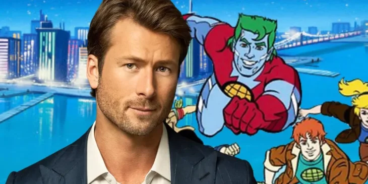 Glen Powell Capitão Planeta