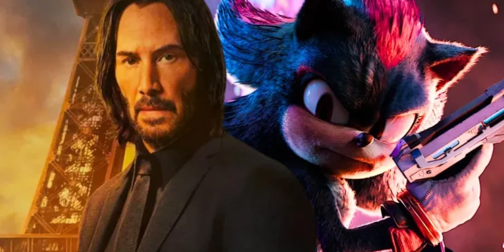 John Wick e Shadow de SONIC 3
