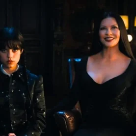 Wandinha Jenna Ortega e Catherine Zeta-Jones