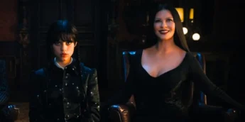 Wandinha Jenna Ortega e Catherine Zeta-Jones