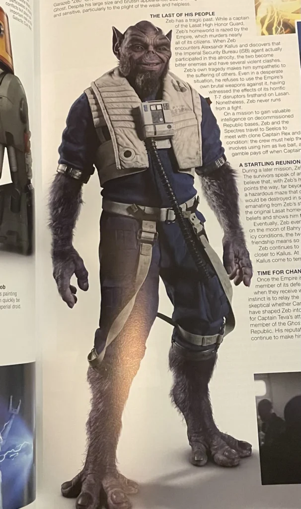 Zeb em enciclopédia de Star Wars