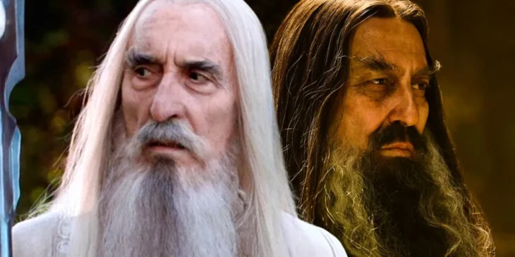 Os Anéis de Poder Mago Sombrio Saruman
