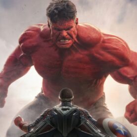 Capitao America e Hulk Vermelho