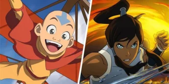 Aang e Korra em Avatar