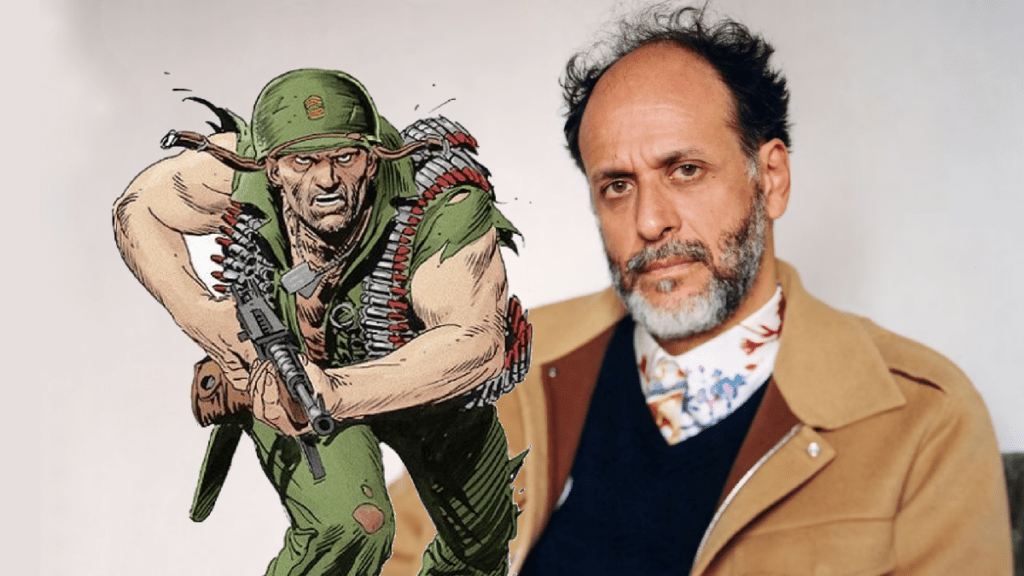Sgt. Rock | Luca Guadagnino surge com camisa da DC Studios em evento na Itália