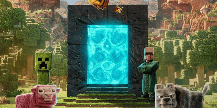 Um Filme Minecraft ganha pôster exclusivo para ScreenX