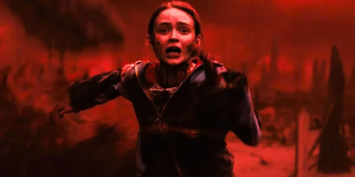 Sadie Sink no Mundo Invertido de Stranger Things