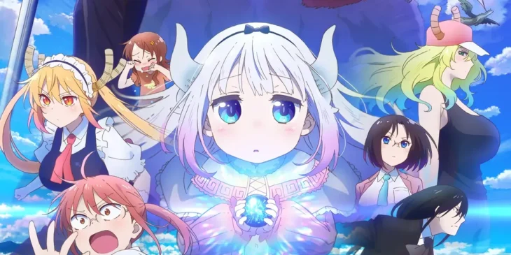 Pôster oficial do filme de Miss Kobayashi's Dragon Maid