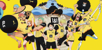 Chapéus de Palha, de One Piece, vestidos com o uniforme do Borussia Dortmund