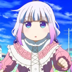 Kanna Kamui em cena do filme Miss Kobayashi's Dragon Maid: A Lonely Dragon Wants to be Loved