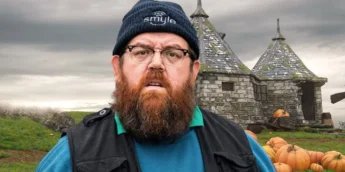 Nick Frost na Cabana do Hagrid