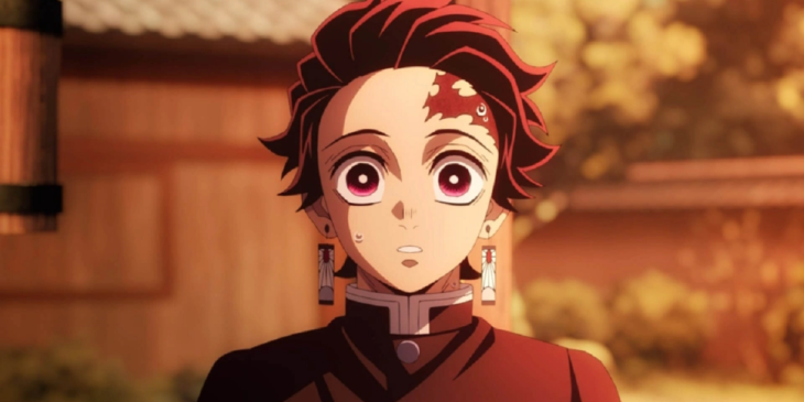 Tanjiro em cena de Demon Slayer: Kimetsu no Yaiba