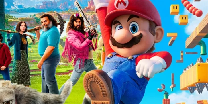 Um FIlme Minecraft e Super Mario Bros.