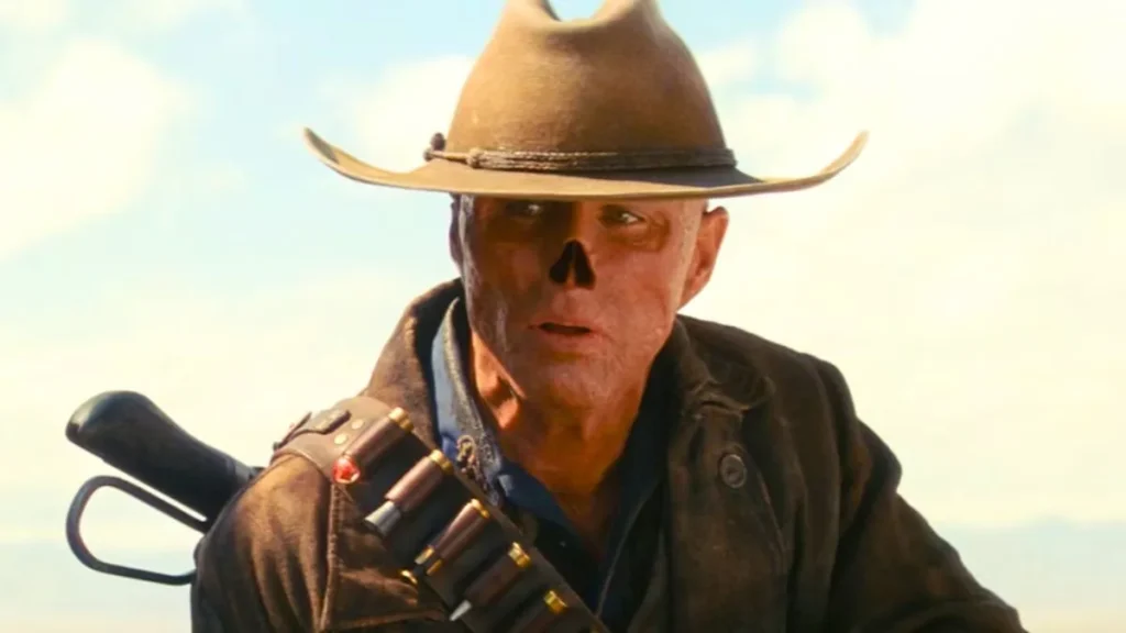 Walton Goggins como o Necrótico de Fallout