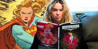 Milly Alcock nos bastidores de Supergirl