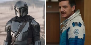 Pedro Pascal em Mandalorian e Quarteto Fantástico