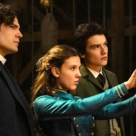 Henry Cavill e Millie Bobby Brown Enola Holmes 3