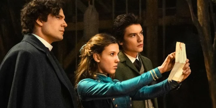 Henry Cavill e Millie Bobby Brown Enola Holmes 3