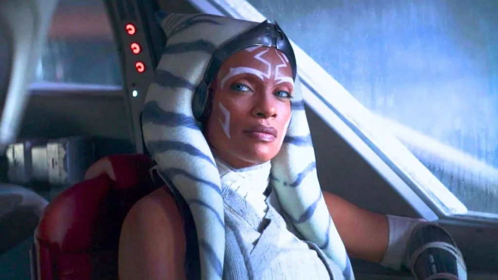 Rosario Dawson caracterizada como Ahsoka