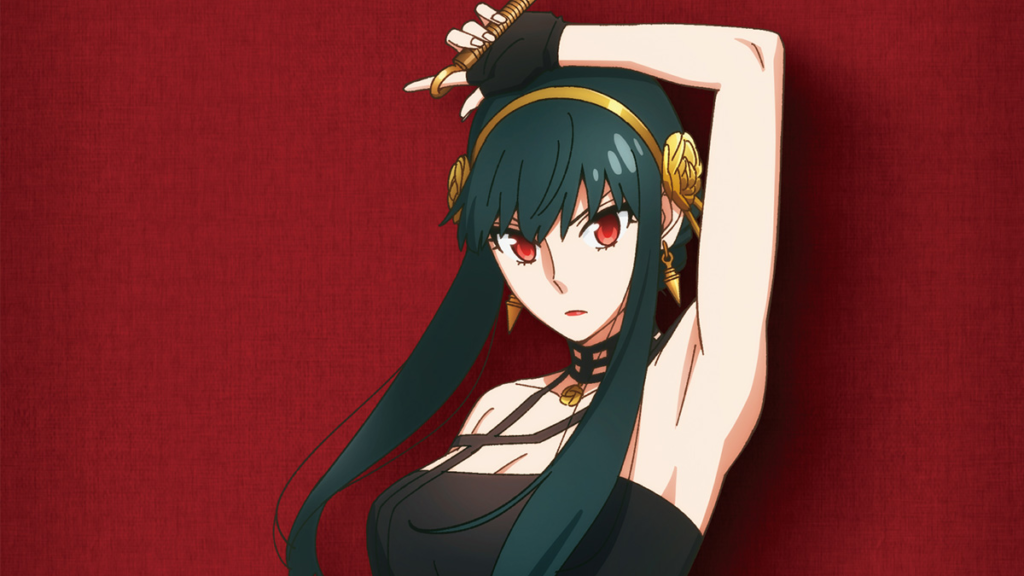Yor em arte promocional individual de personagem da 3ª temporada de SPY x FAMILY