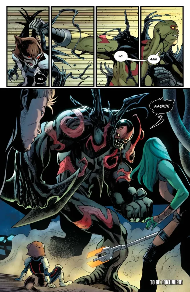 Drax ligado ao simbionte Venom