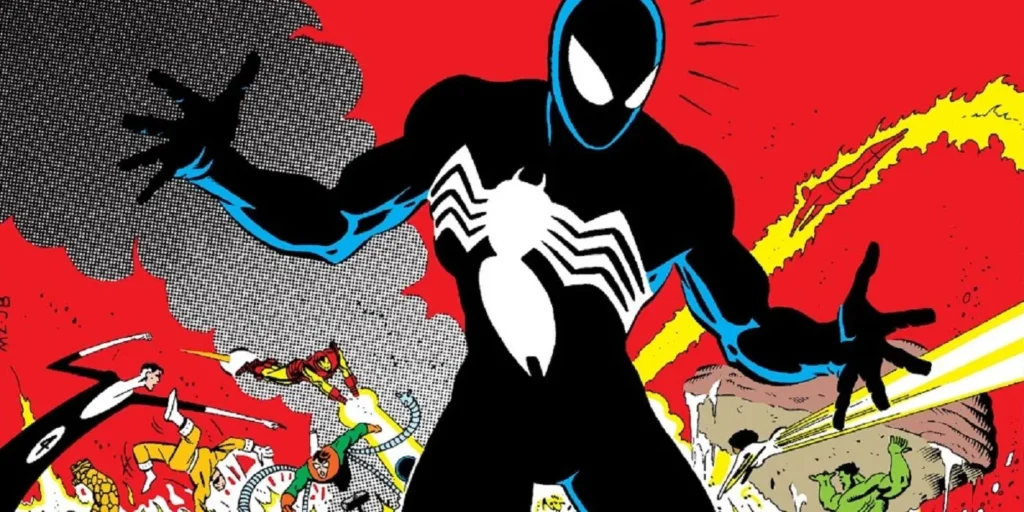 Peter Parker com traje de simbionte