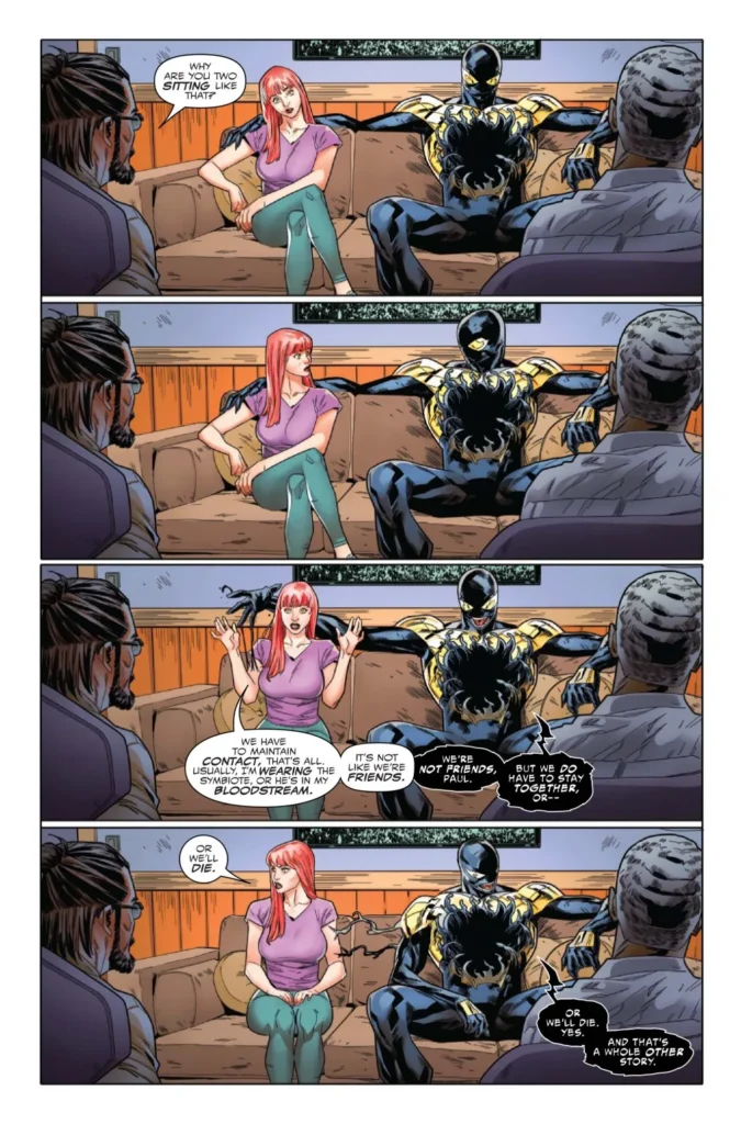 Prévia de HQ com Venom e Mary Jane
