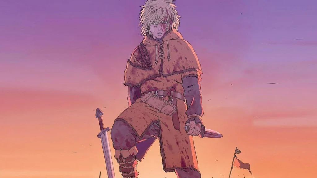 Thorfinn em capa do Volume 6 de Vinland Saga