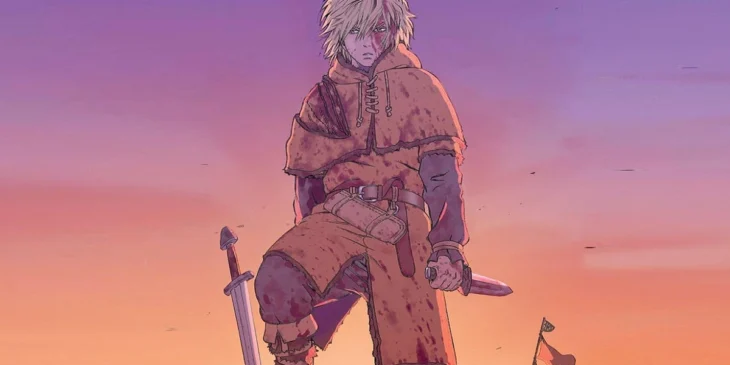 Thorfinn em capa do Volume 6 de Vinland Saga
