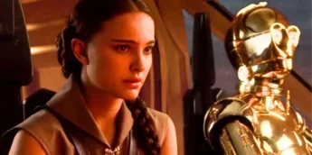 Natalie Portman como Padmé Amidala e C-3PO em A Vingança dos Sith