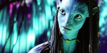 Zoe Saldaña como Neytiri em Avatar