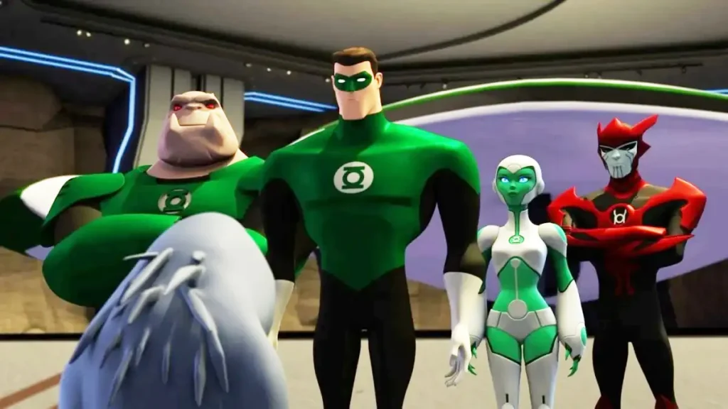 O elenco principal de Lanterna Verde: A Série Animada