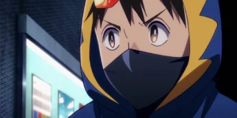 Koichi Haimawari em ação como The Crawler no Episódio 6 de My Hero Academia: Vigilantes