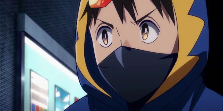 Koichi Haimawari em ação como The Crawler no Episódio 6 de My Hero Academia: Vigilantes