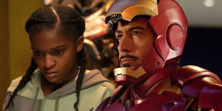 Robert Downey Jr e Dominique Thorne a Coração de Ferro