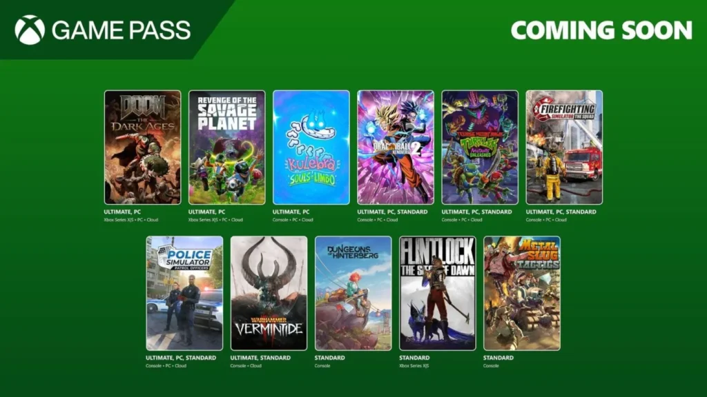 Jogos de maio de 2025 no Xbox Game Pass