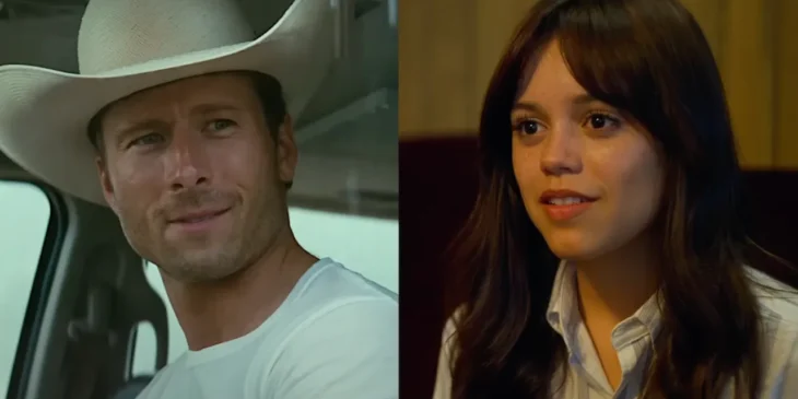 Glen Powell e Jenna Ortega
